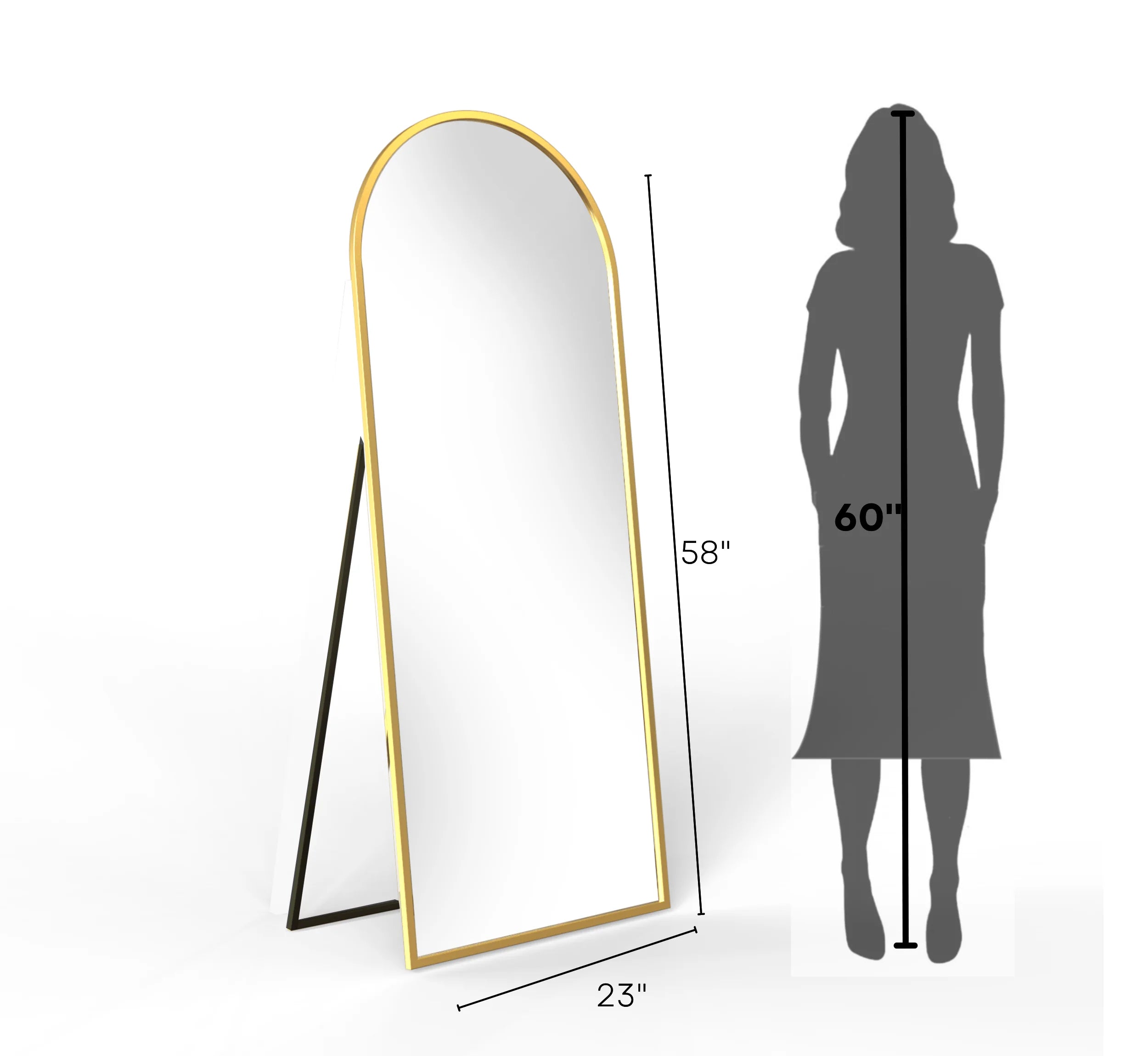 Metal Floor Mirror