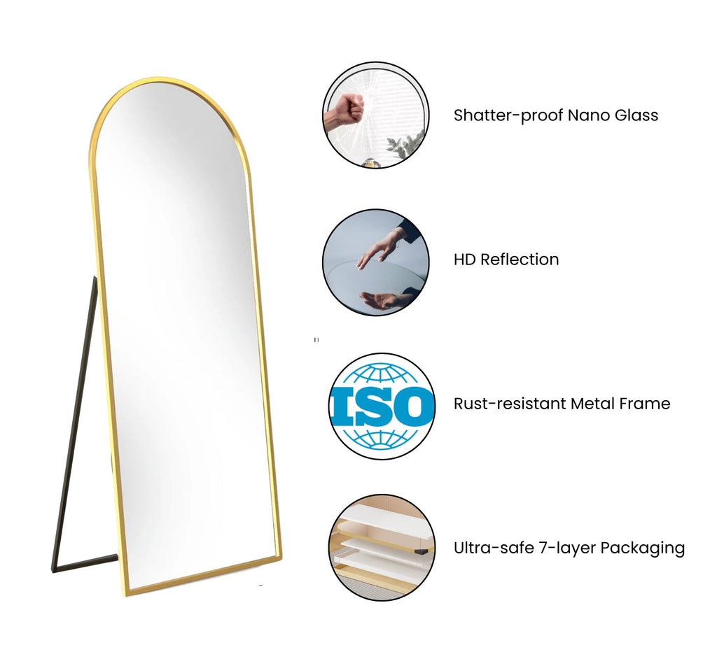 Metal Floor Mirror